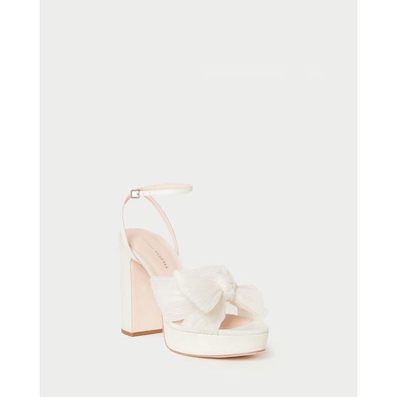 Loeffler Randal Natalia Pearl Platform Bow Heel - Picture 1 of 15